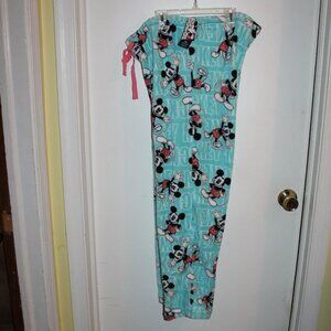 Disney Mickey Mouse Woman's Soft Plush Pajama Pant Size Large- New